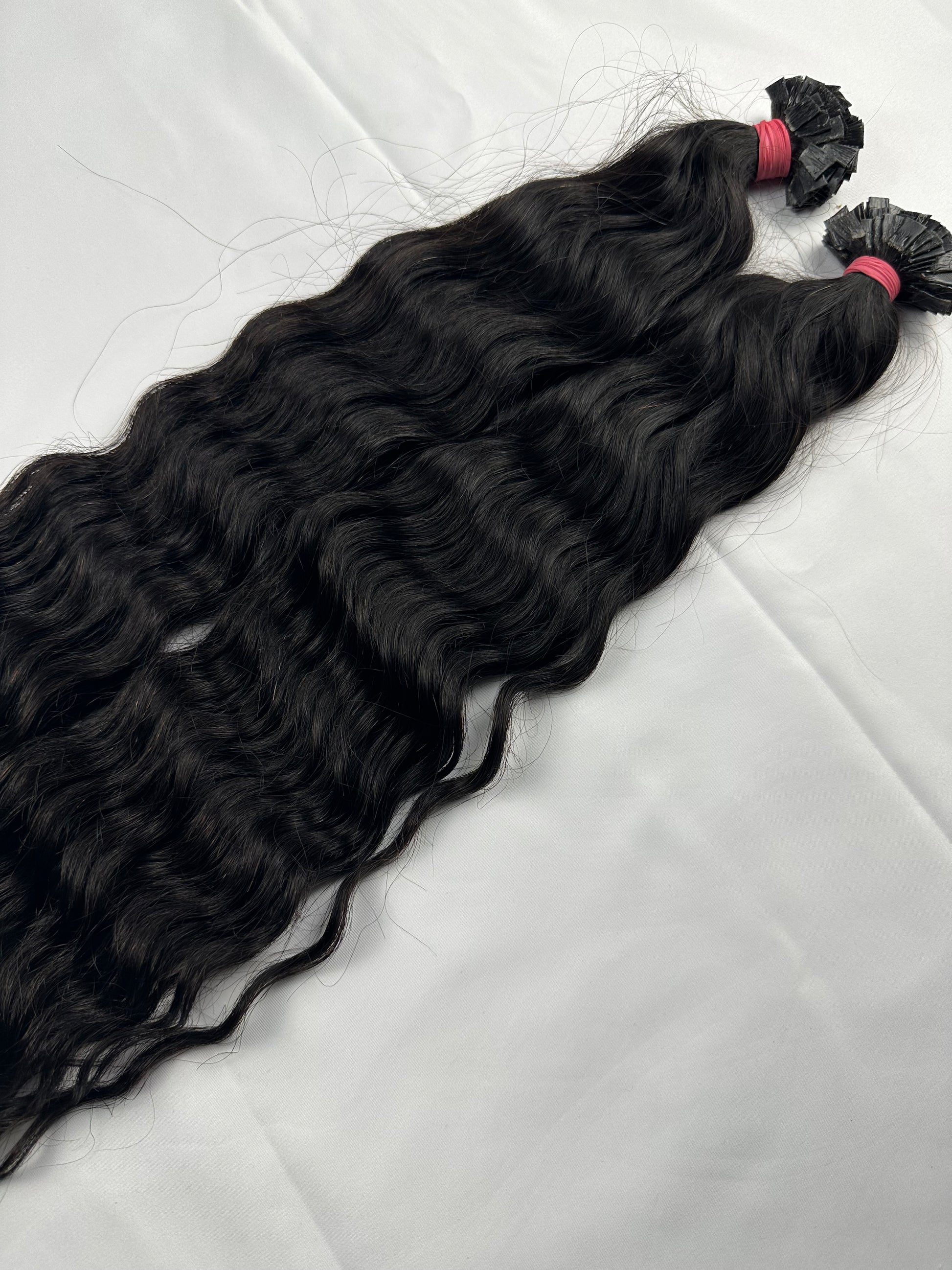 Loose Curly Flat Hair  | Virgin I Tip Hair | Gaurash Beauty Supply