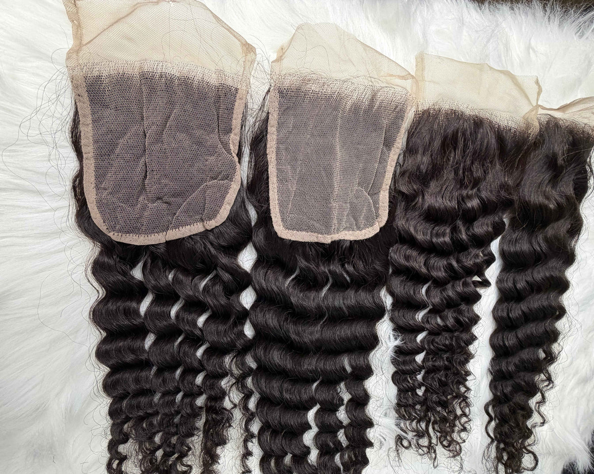 Curly hair closure
