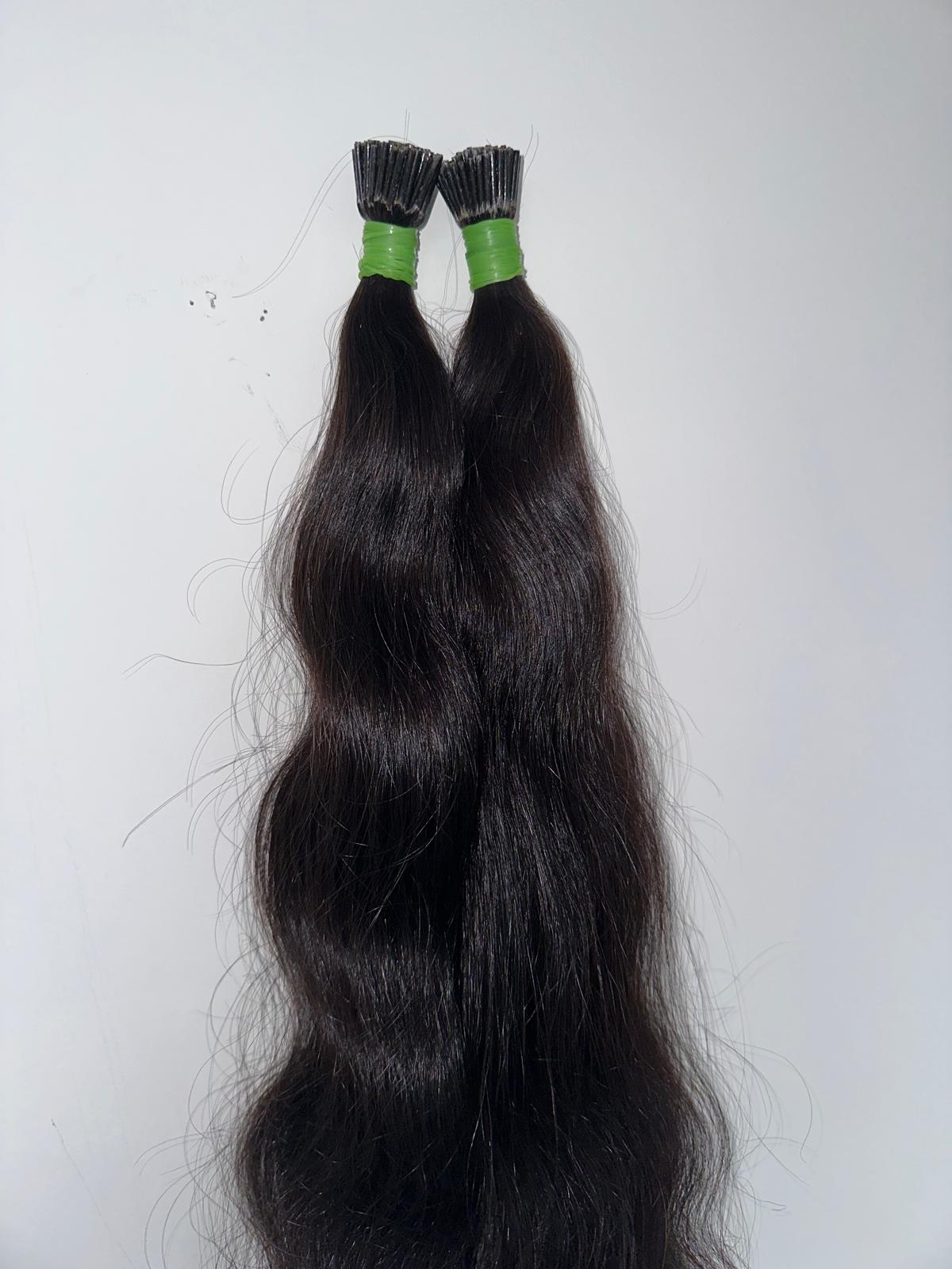 Indian virgin wavy keratin tip hair