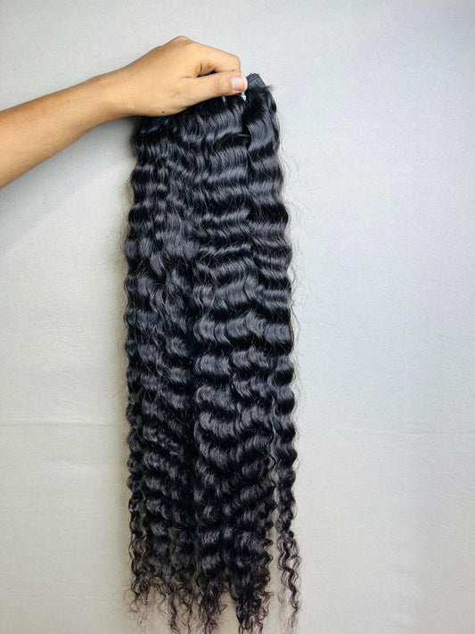 Indian virgin deep curly bundles
