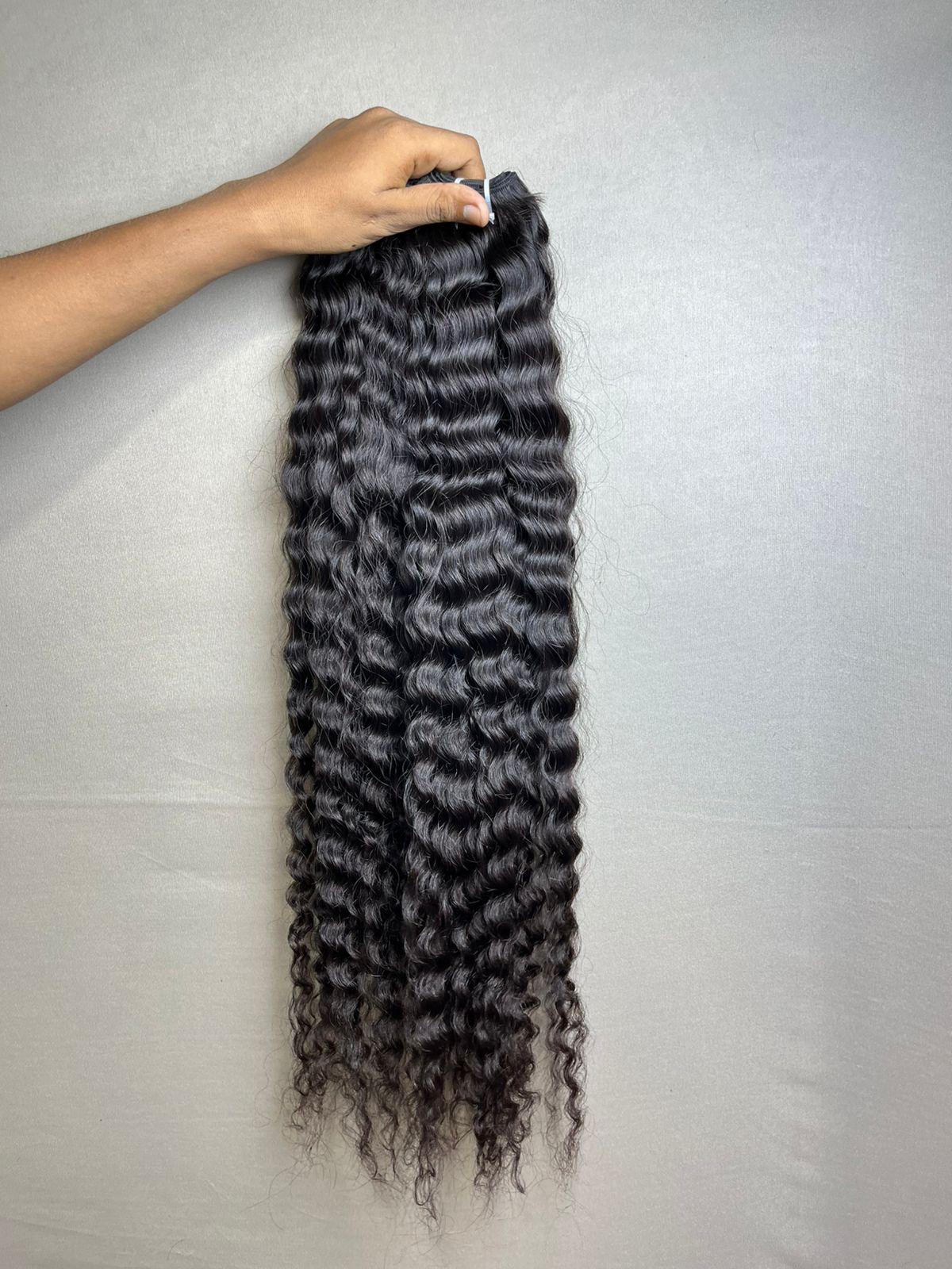 Indian virgin deep curly bundles
