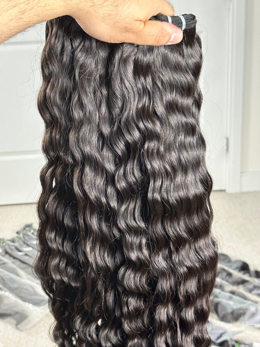 Indian Virgin curly human hair bundles
