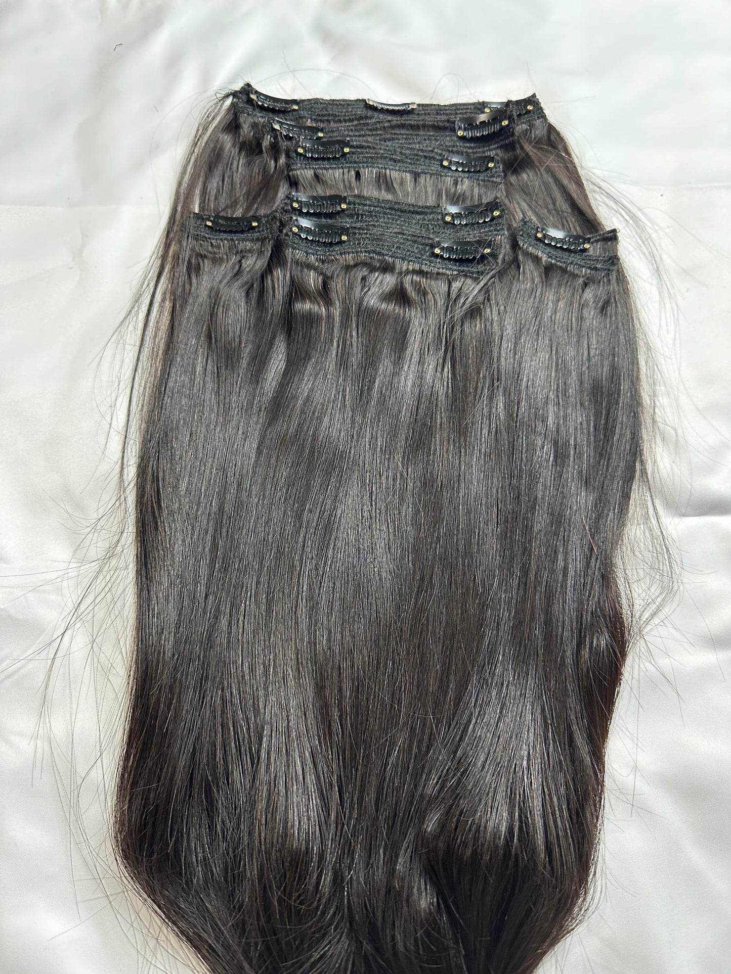 Virgin Indian Clip In Hair Extensions - 120 grams