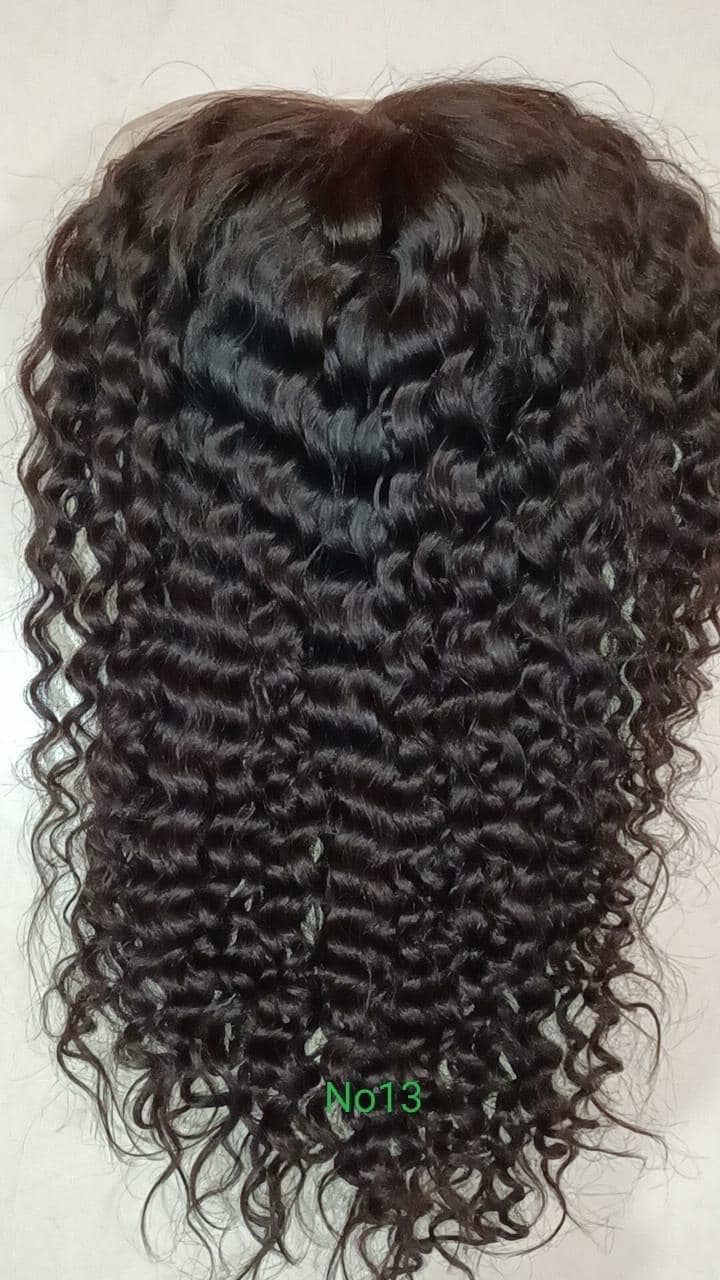 Indian Curly Human Hair Wig: 4x4 Lace Closure