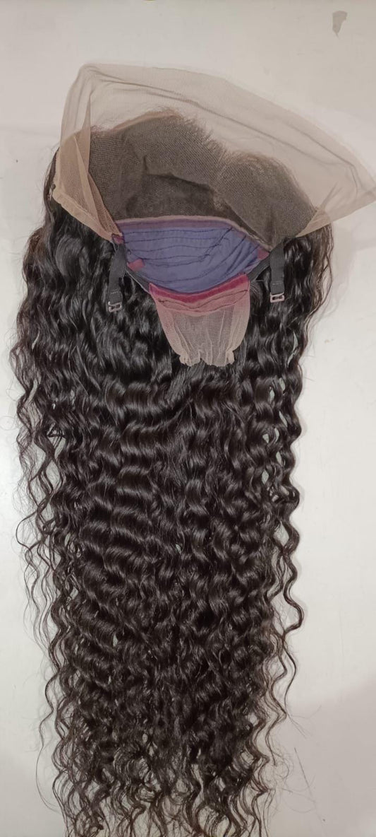 Indian Curly Human Hair Wig: 4x4 Lace Closure