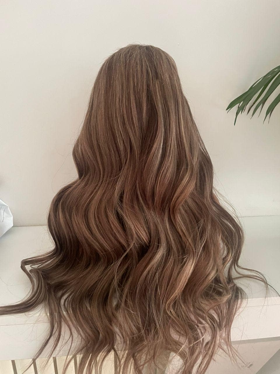 Ash Blonde Brown Mix Lace Front Wig: 100% Raw Human Hair