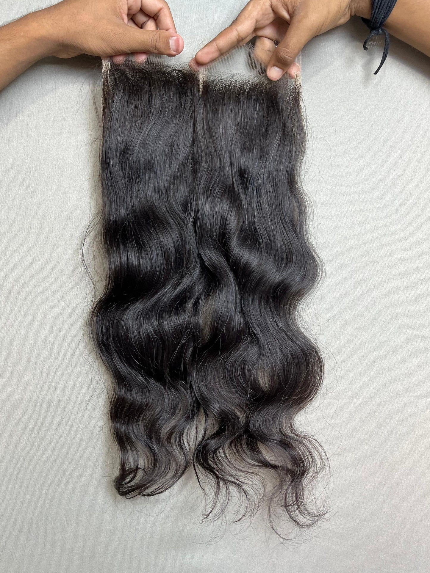 HD Lace Virgin Indian Hair Closure: Natural Wavy Hairpiece