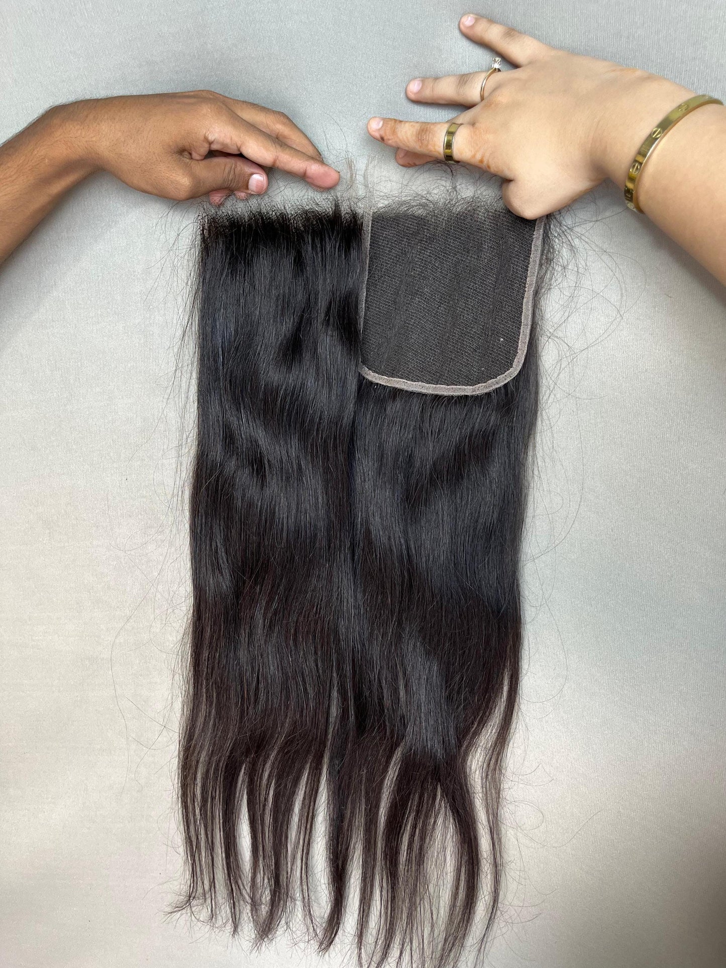 HD Lace Straight Human Hair Closure: Virgin Raw Hair, Natural Hairline