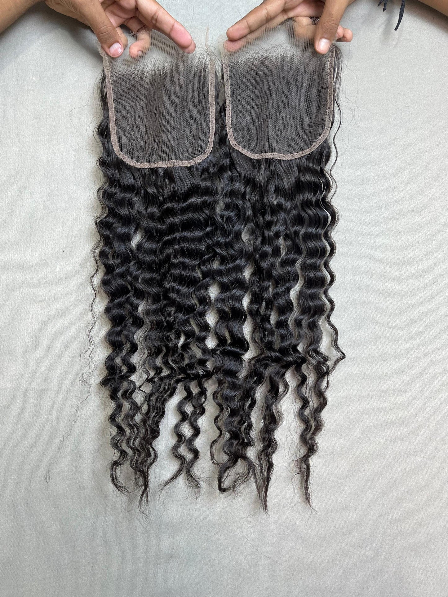 HD Lace Deep Curly Virgin Human Hair Closure: Natural Hairpiece
