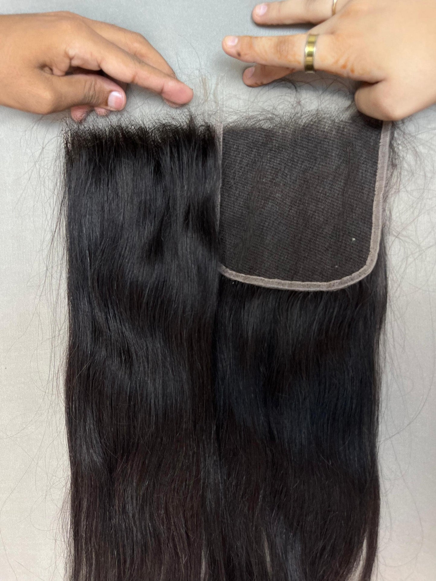 HD Lace Straight Human Hair Closure: Virgin Raw Hair, Natural Hairline