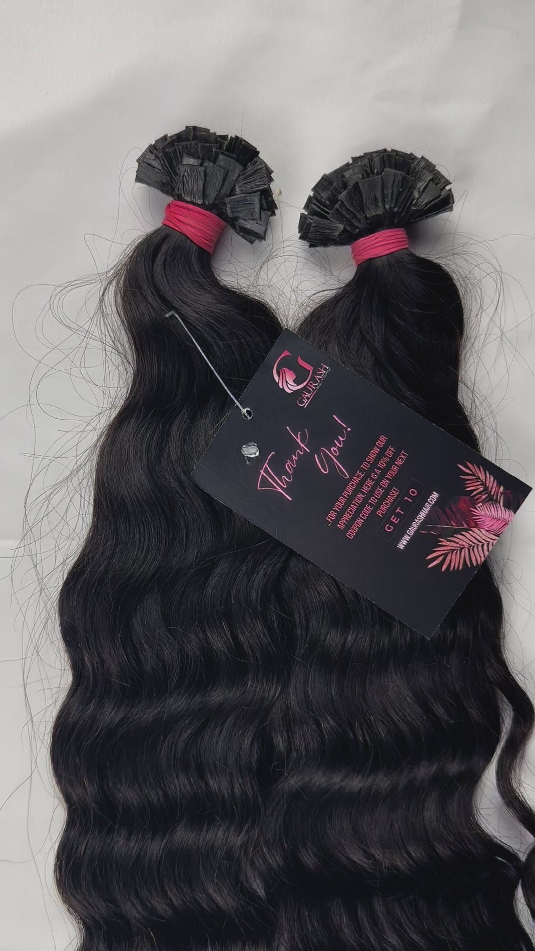 Loose Curly Flat Hair  | Virgin I Tip Hair | Gaurash Beauty Supply