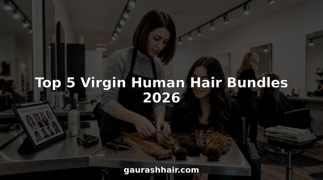 Salon professional sorting virgin human hair bundles