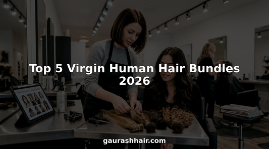 Salon professional sorting virgin human hair bundles