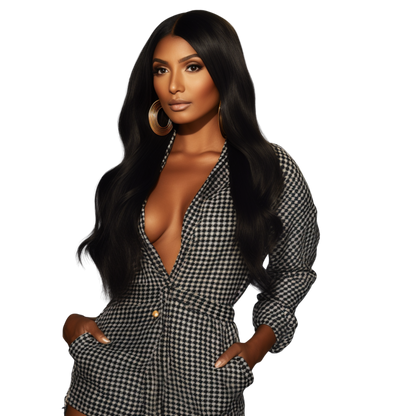 Indian virgin wavy keratin tip hair extensions by Gaurash Beauty Supply Inc, showing long, wavy hair strands with keratin tips.