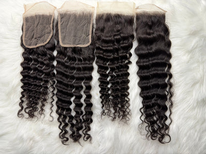 Curly hair closure extension by Gaurash Beauty Supply Inc, showcasing natural curly texture and seamless hair integration.