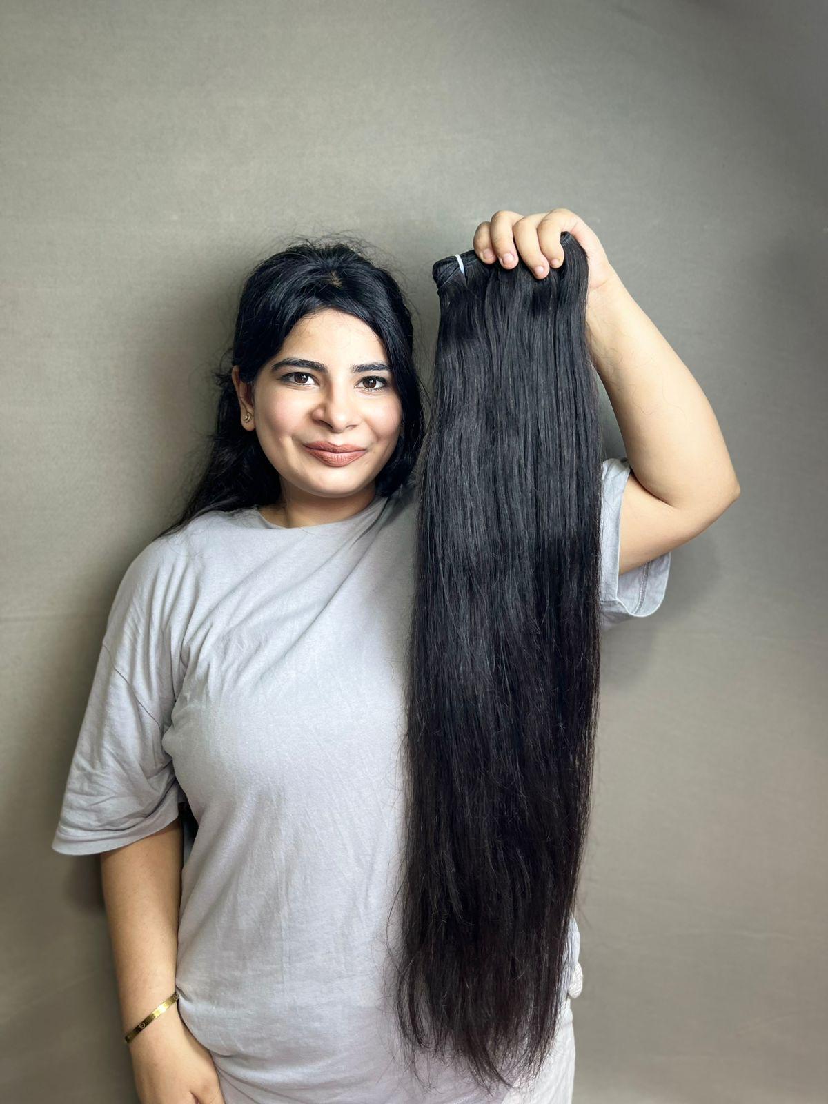 3 Bundle Deal-Indian virgin straight human hair- Save 10%