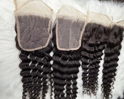 Gaurash Beauty Supply Inc curly hair closure extension with tightly coiled curls, natural texture, and seamless blend for natural look