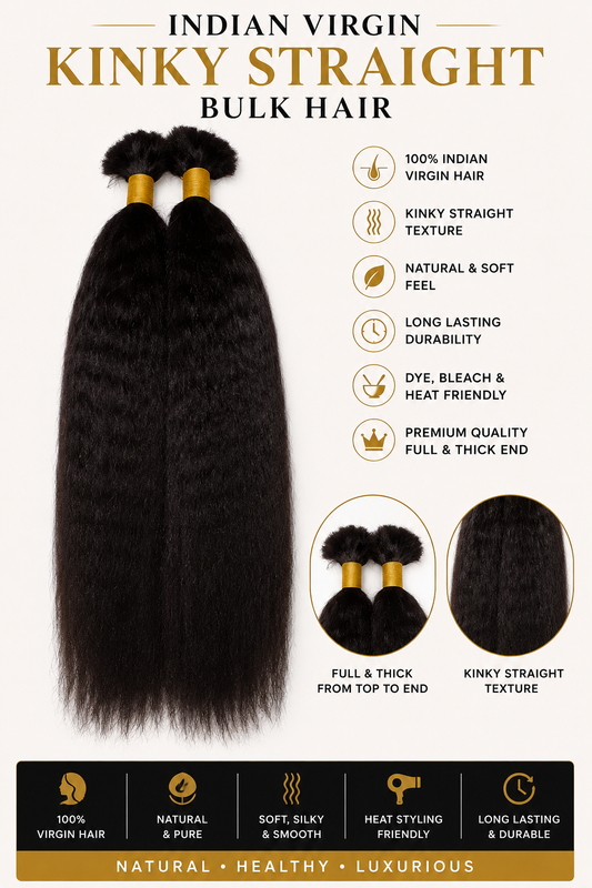 Kinky Straight Human Hair