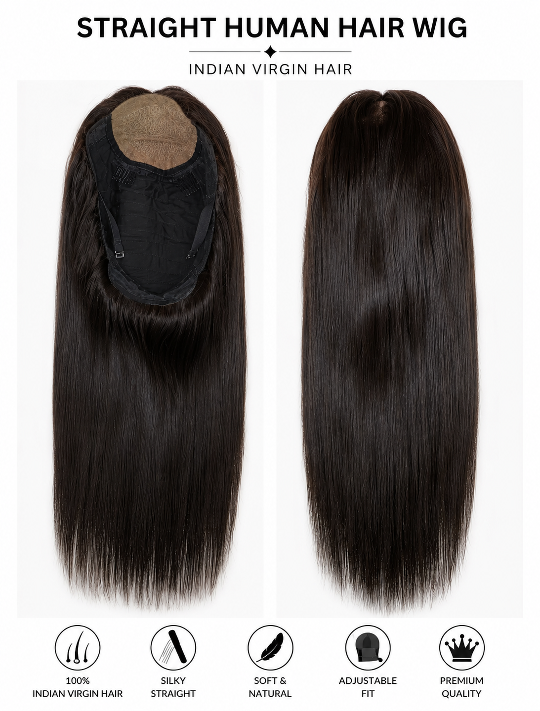 Raw Indian Straight Wig