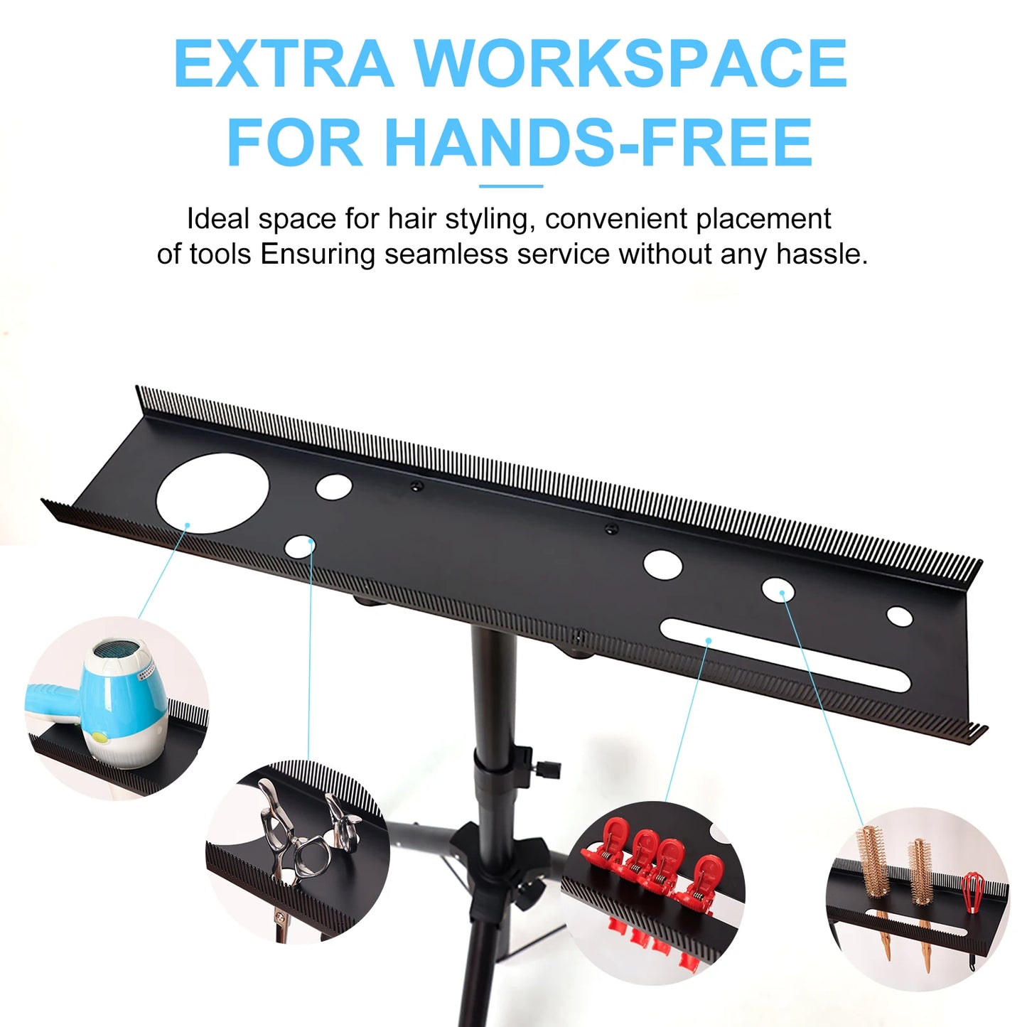 Hair Extensions Rack Holder for Salons Shop Barber Professional Wigs Display Rack Stand Hair Extensions Holder