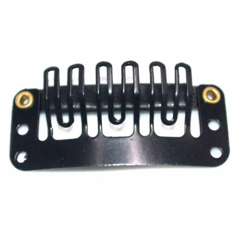 10 Pcs/set Black Hair Extension Clip U Shape Weave Toupee Wig 6 Teeth Snap-Comb Clips Styling Tools 32mm 4 Color Hat Fixing Tool
