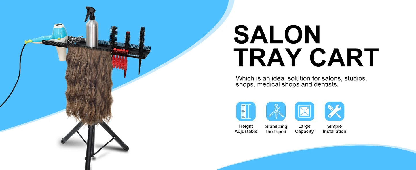 Hair Extensions Rack Holder for Salons Shop Barber Professional Wigs Display Rack Stand Hair Extensions Holder