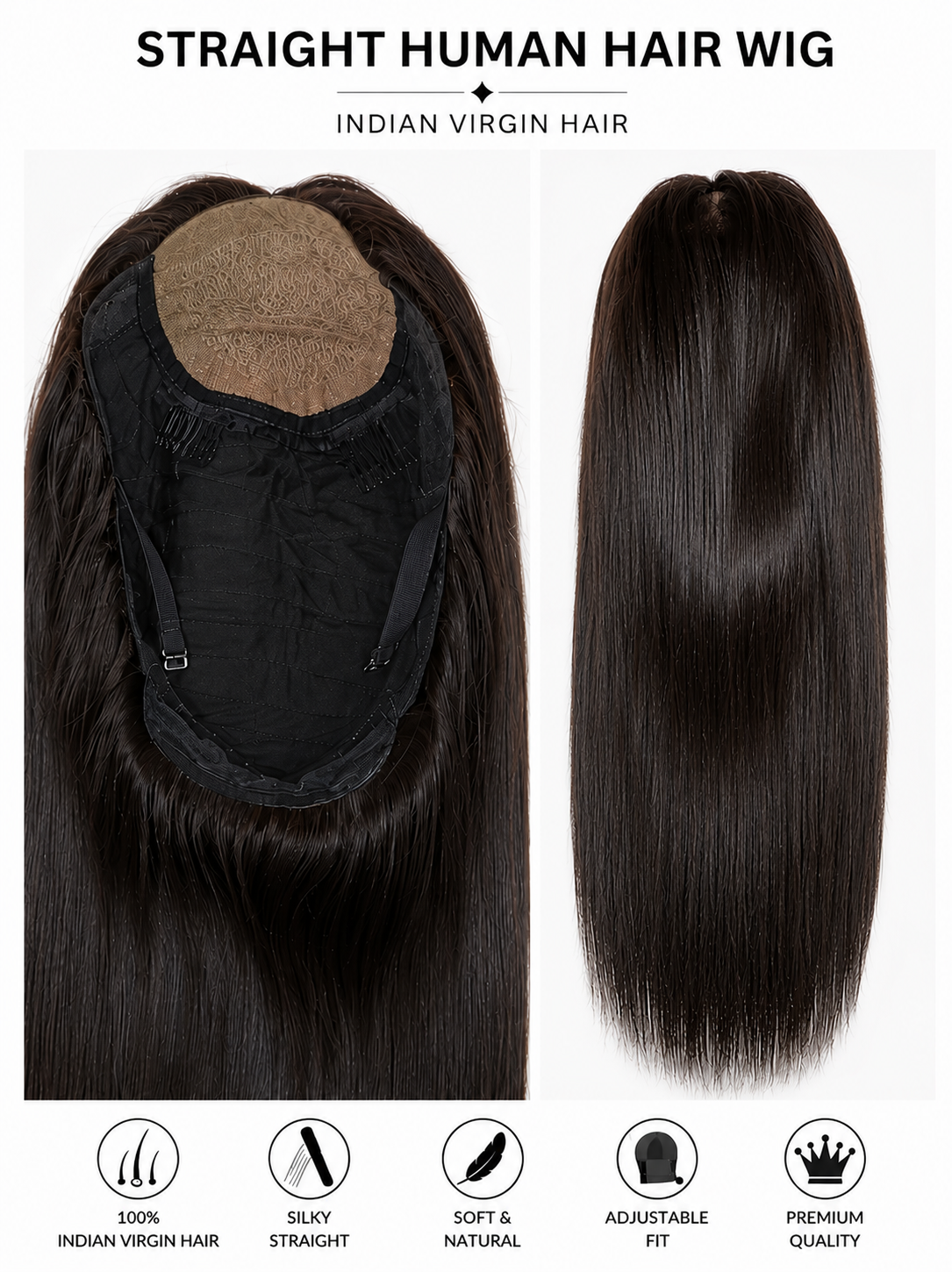 Luxury Indian Human Hair Wig