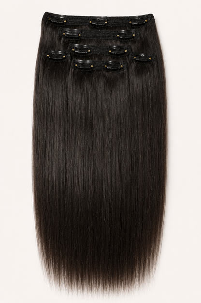 Straight Clip-In Hair Extensions Set
