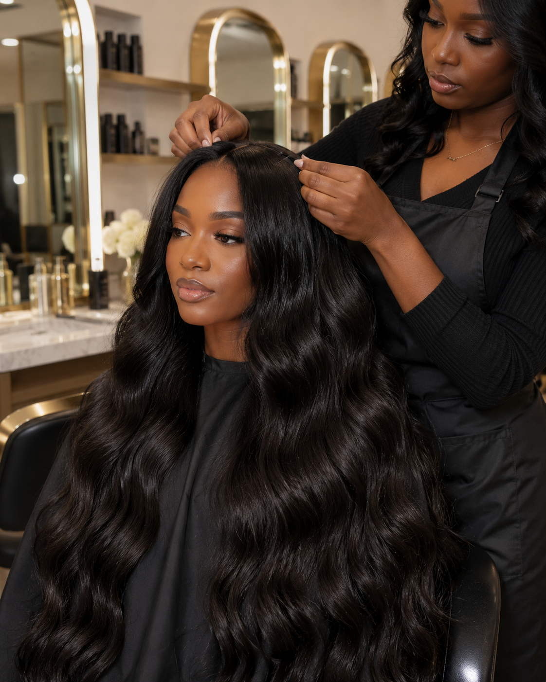 Indian raw curly human hair extensions, 3 bundle deal from Gaurash Beauty Supply Inc, showcasing textured, natural curly hair bundles.