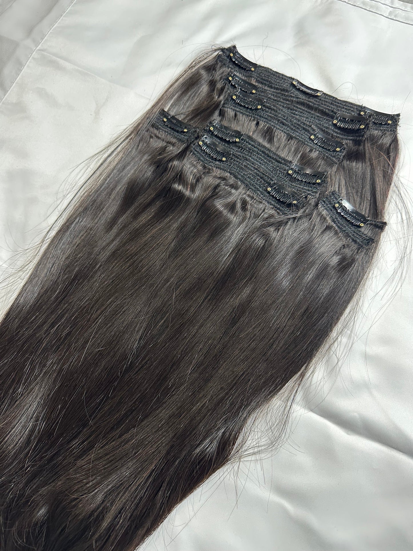 Virgin Indian Clip In Hair Extensions - 120 grams