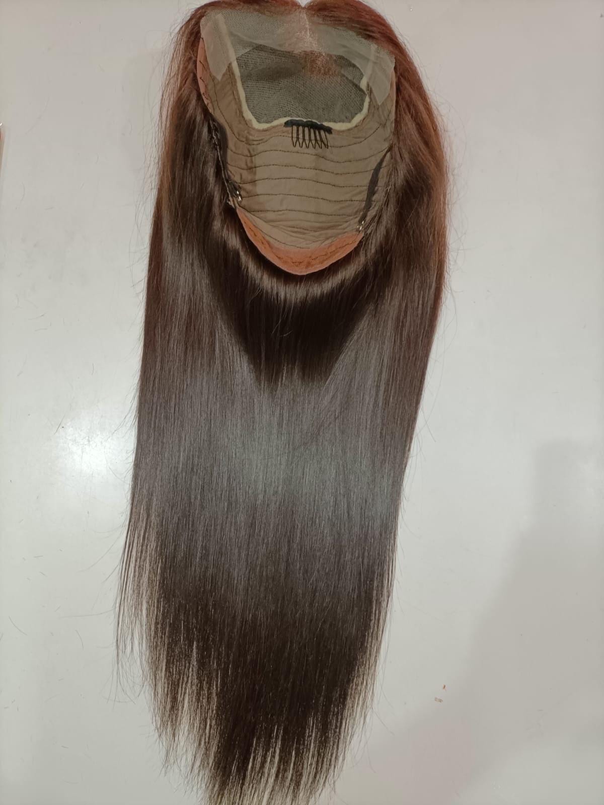 Indian Virgin Hair Wig: Straight 4x4 Closure