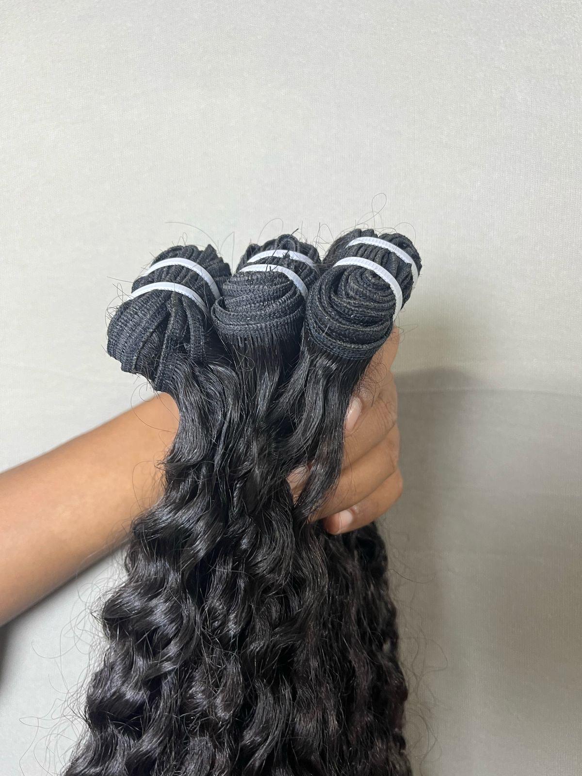 Raw Indian Tight Curly Hair Bundles: Steam-Enhanced