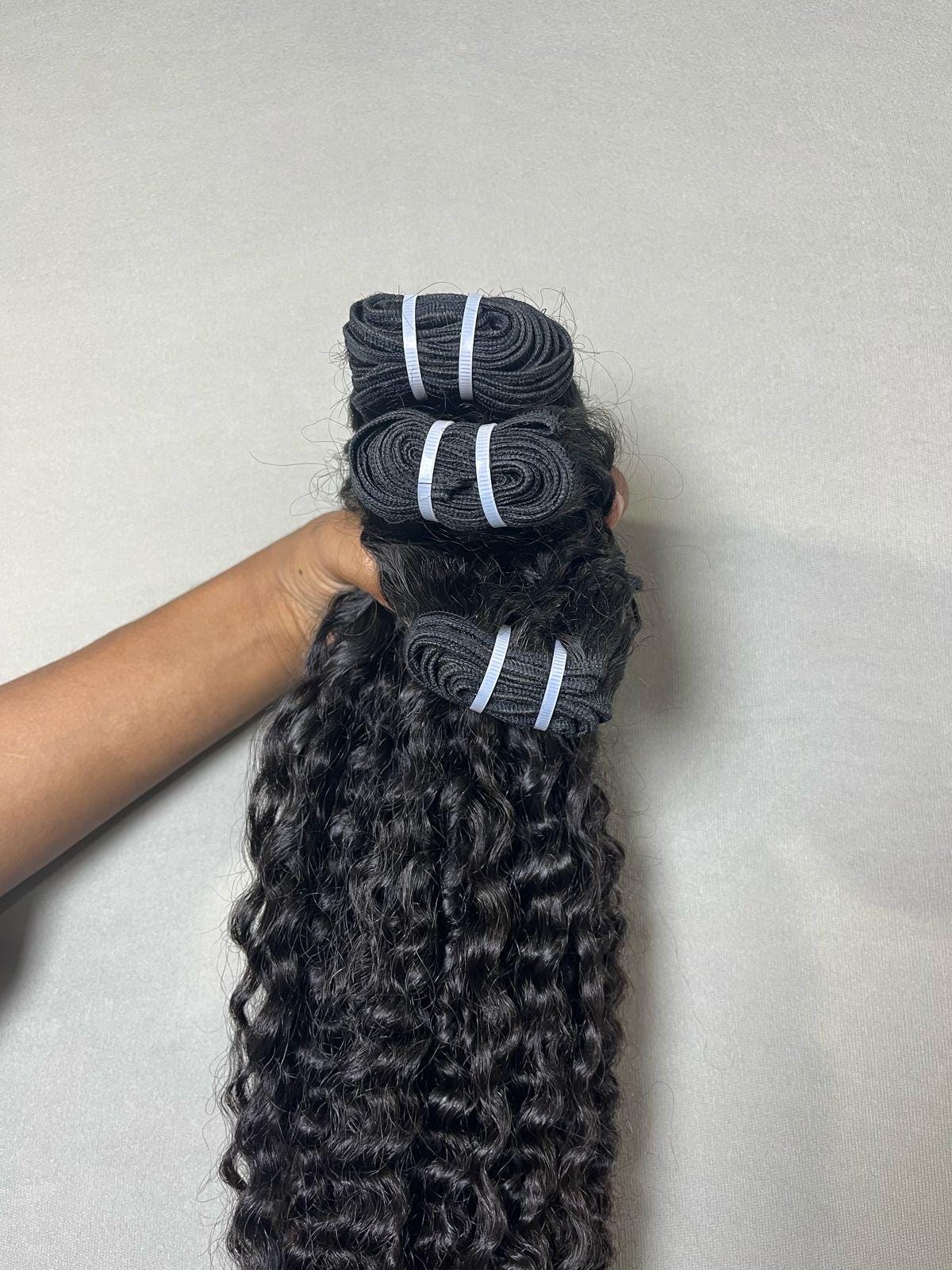 Raw Indian Tight Curly Hair Bundles: Steam-Enhanced