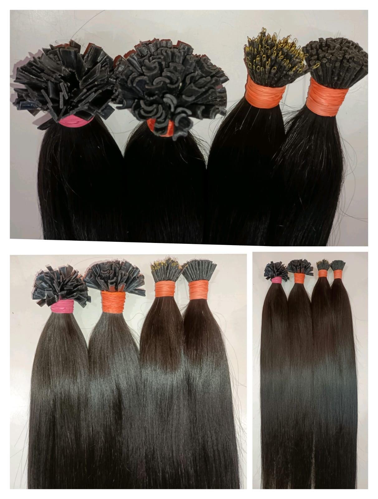 Remy Indian Human Hair I-Tip Extensions: Microlink, Salon Quality, 100g