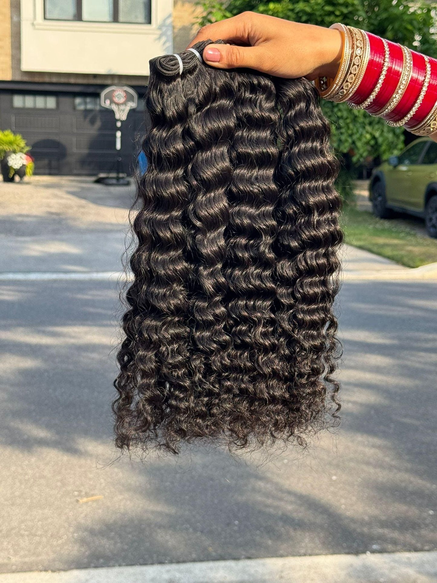 3 Bundle Deal – Indian Virgin Curly Human Hair Bundles | 100% Human Hair Extensions | Multi-Donor | Deep Curl Pattern | 14-30 Inch