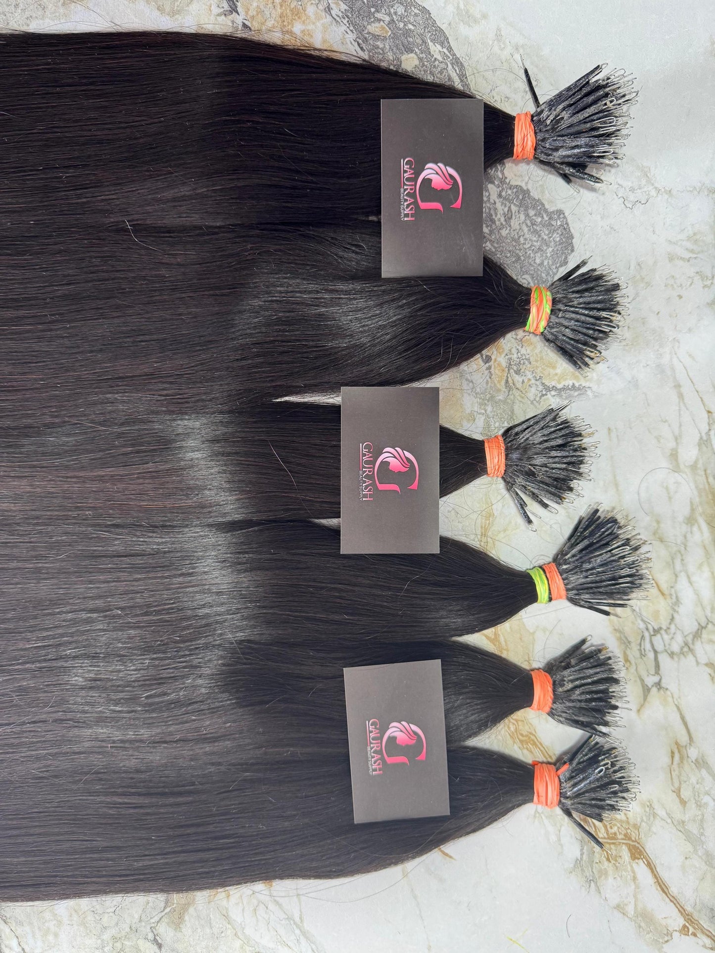Nano Ring Indian Remy Hair Extensions: Natural Black/Brown, Long-Lasting