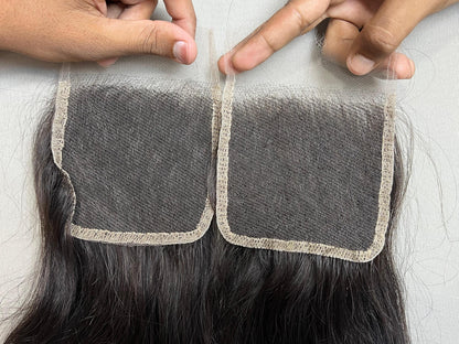HD Lace Virgin Indian Hair Closure: Natural Wavy Hairpiece