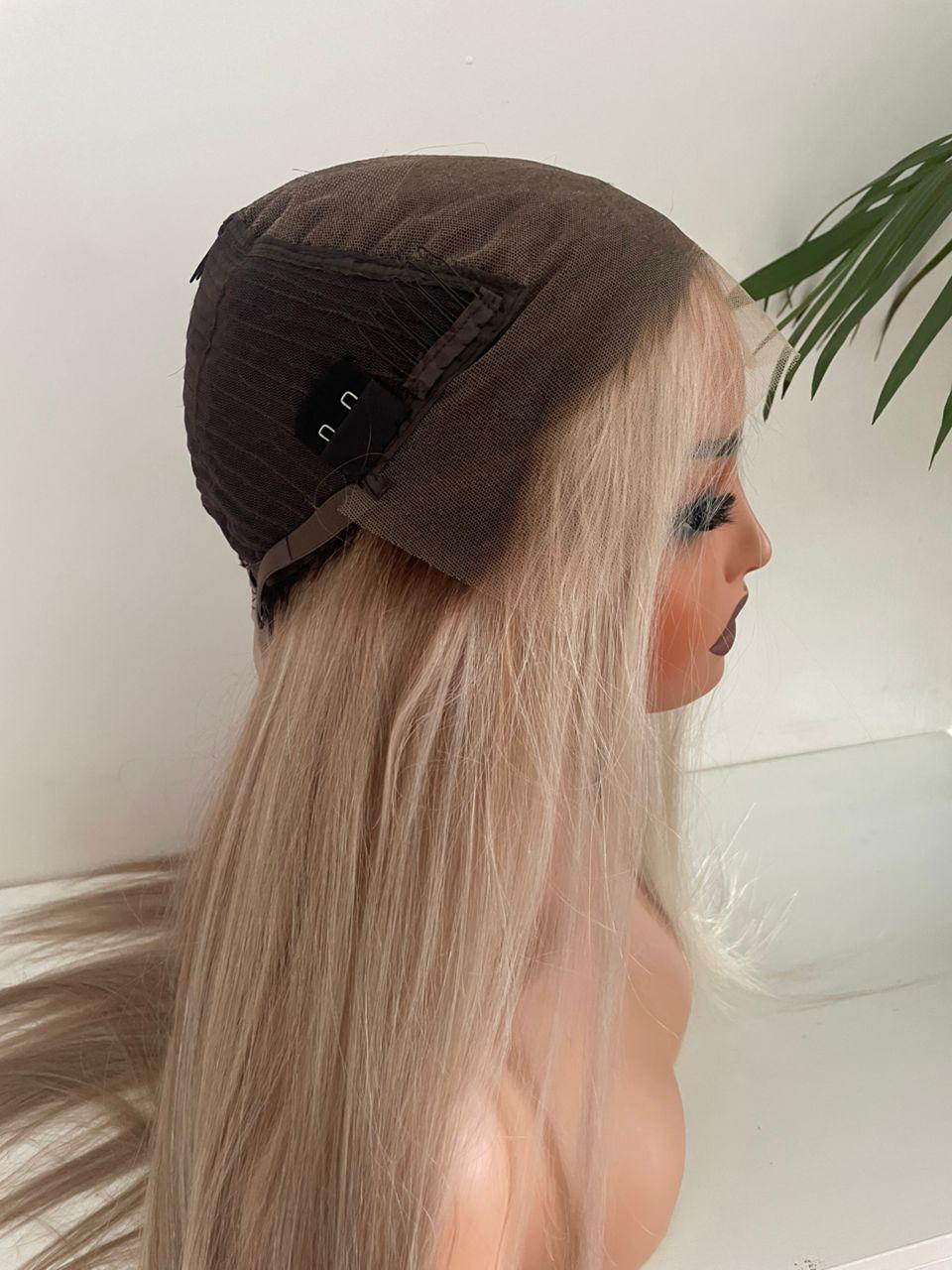 HD Lace Front Blonde Wig: Raw Human Hair, Adjustable Cap