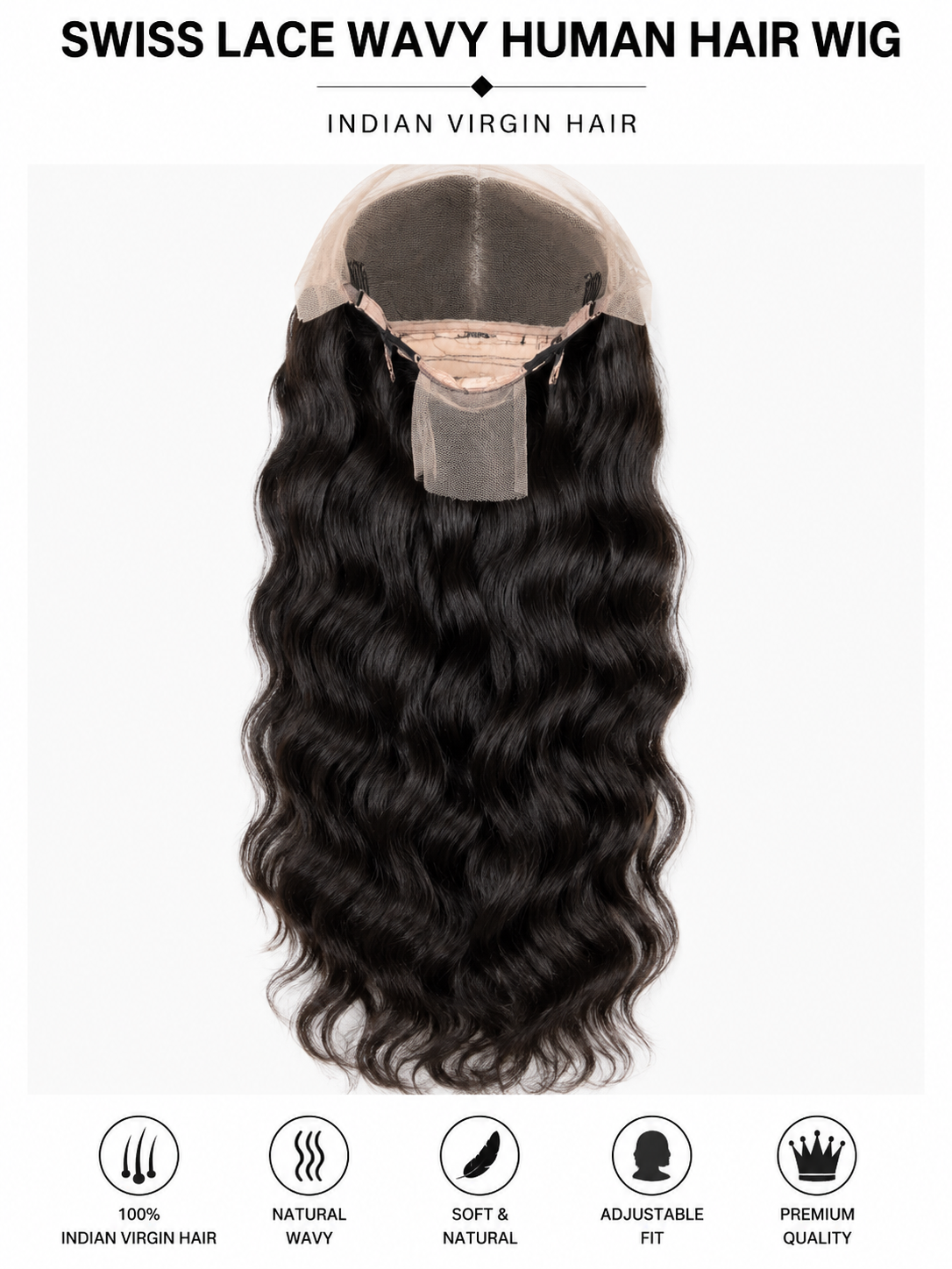 Indian Human Hair Lace Wig