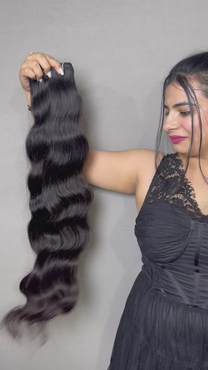 Indian virgin wavy bundles