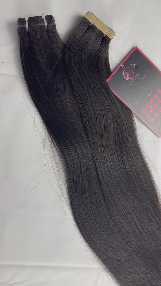 Indian Virgin Straight Tape In Hair