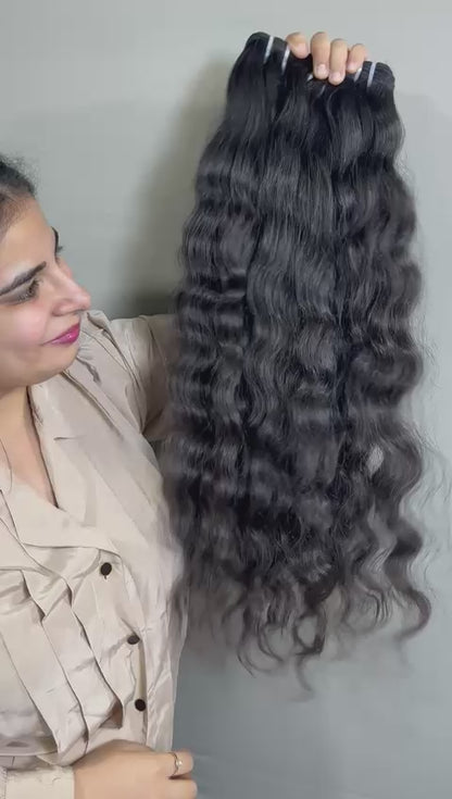 Indian Raw Curly Human Hair Bundles – 100% Unprocessed & Natural